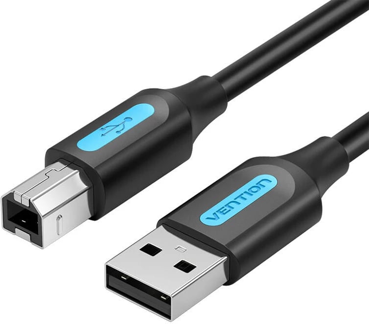 Kabllo USB 2.0 A në USB-B Vention COQBL, 10m, e zezë
