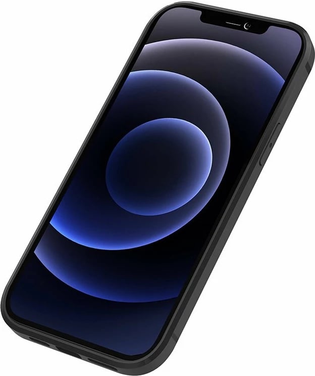 Mbështjellës Nillkin Aoge Leather Case për iPhone 12 mini, lëkurë natyrale, xhep për monedha, e zezë