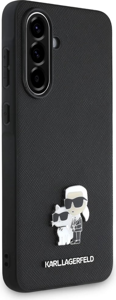 Mbështjellës Karl Lagerfeld Saffiano për Samsung Galaxy A56, i zi