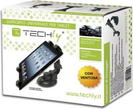 Mbajtës për tabletë/iPad Techly 301009 për xham të makinës, 7-10.1", zi Mbajtës për tabletë/iPad Techly 301009 për xham të makinës, 7-10.1", zi