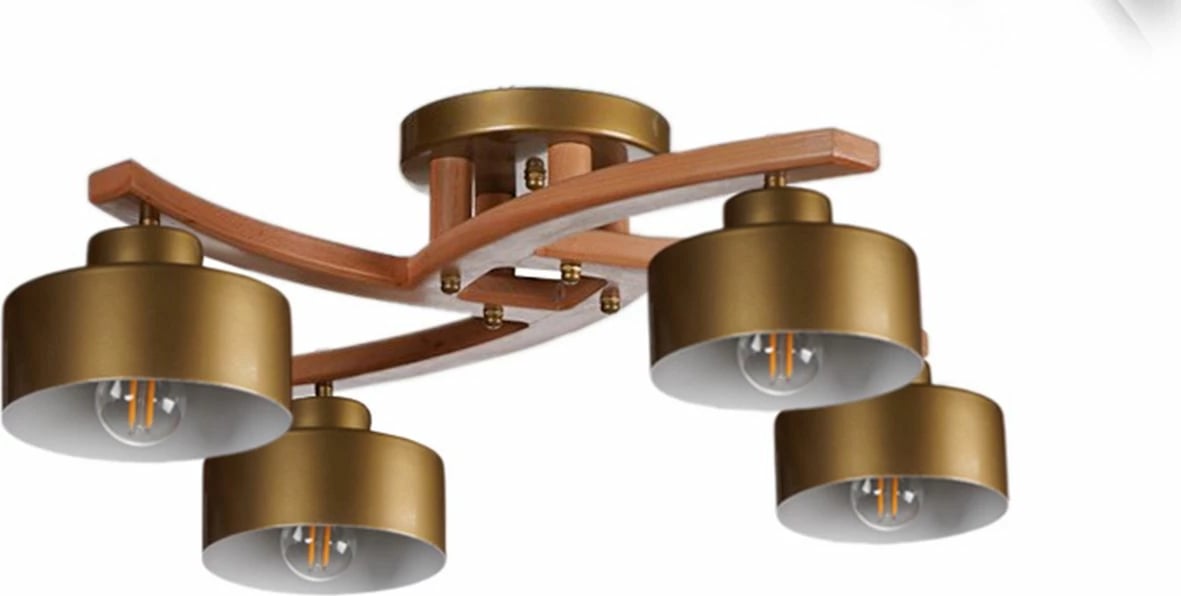 Llambë tavani Opviq, ngjyrë ari dhe arre, 9001-8