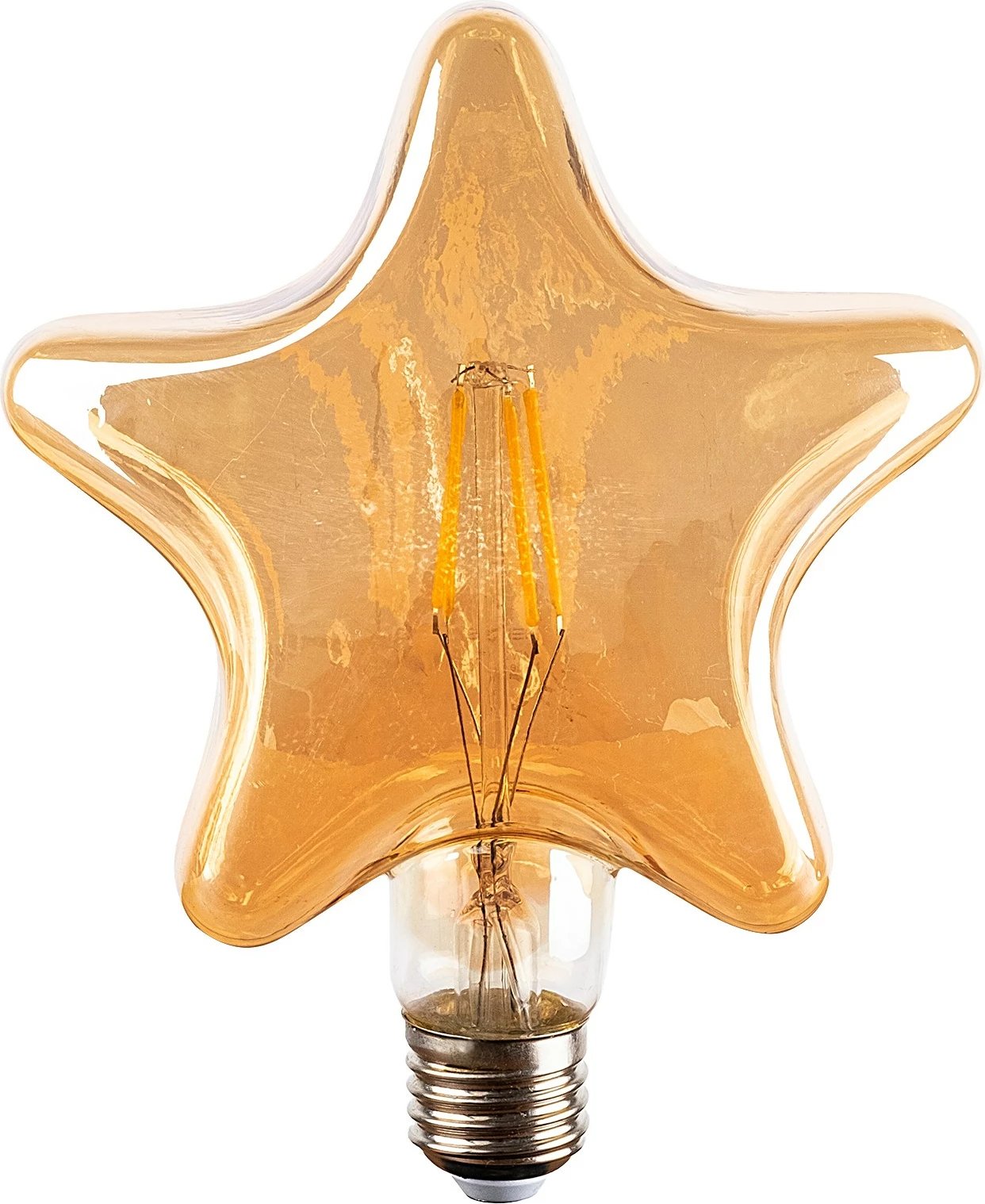 Llambë LED dekorative, formë ylli, ngjyrë kafe, OP-031