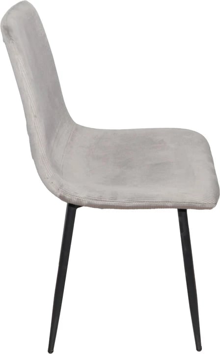 Set tavoline me karrige Balou-Grato, 5 copë, e zezë-gri, D120x73cm