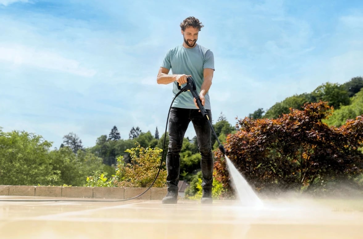 Pastrues me presion Karcher K5 WCM Premium Home Modular, 145 bar, 2100 W, 8m, Zi/Verdhë, set aksesorësh