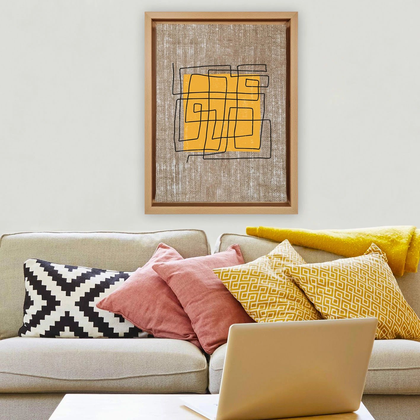 Pikturë dekorative në kanavacë, shumëngjyrëshe, Wallity, LNJ418157359442, 36x46cm