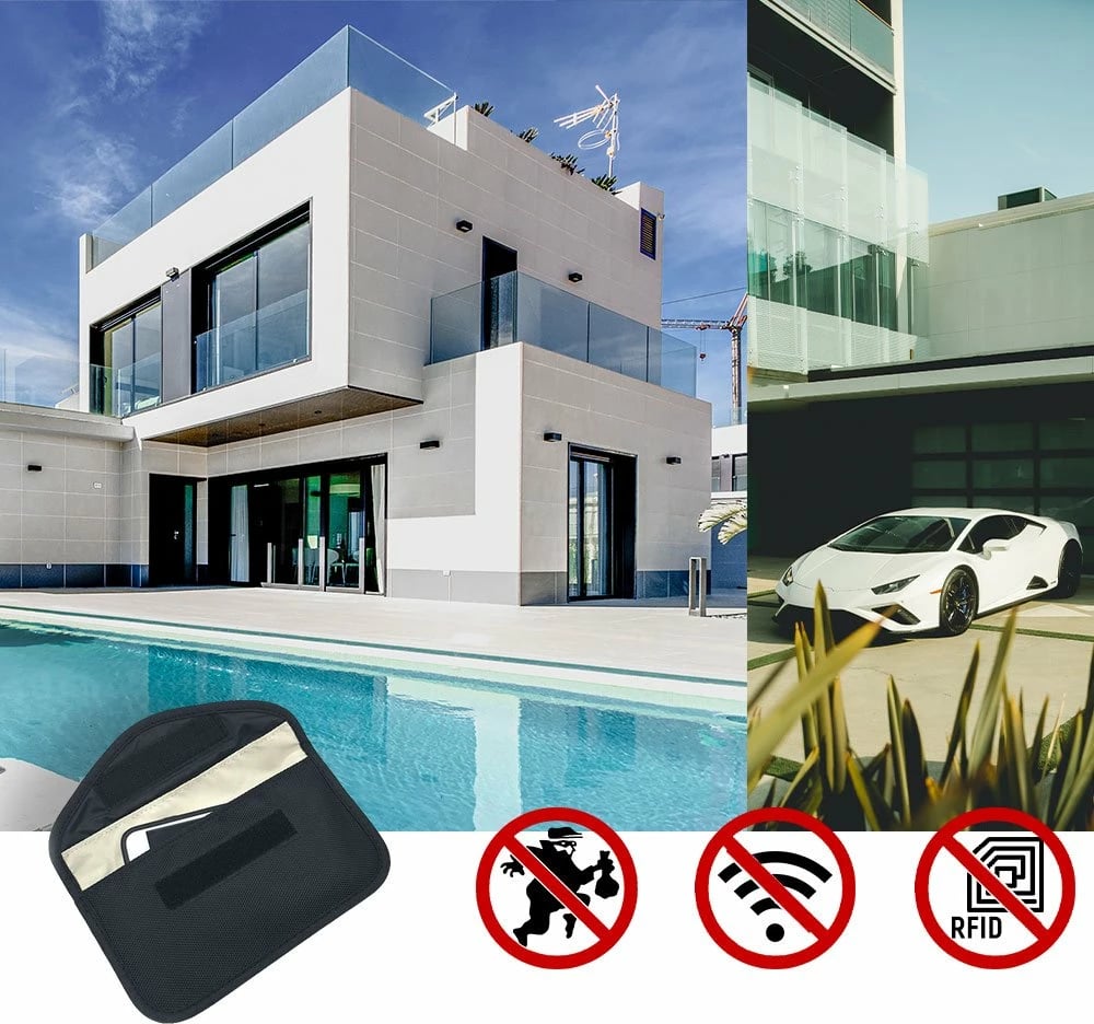 Mbështjellës anti-vjedhje Hurtel Faraday Box, 20x11cm, i zi Mbështjellës anti-vjedhje Hurtel Faraday Box, 20x11cm, i zi