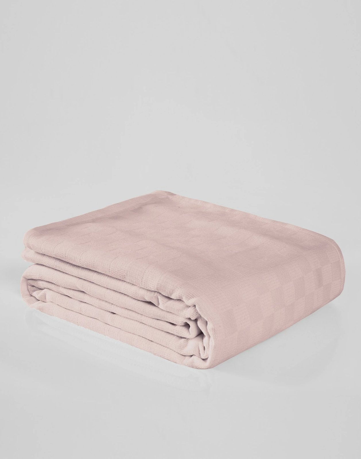 Çarçaf pique për një person, ngjyrë rozë e lehtë, L'essentiel