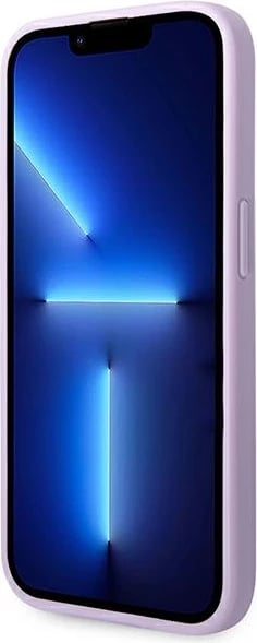 Mbështjellës Guess GUHCP14LPSASBPU për iPhone 14 Pro 6.1", Saffiano, vjollcë