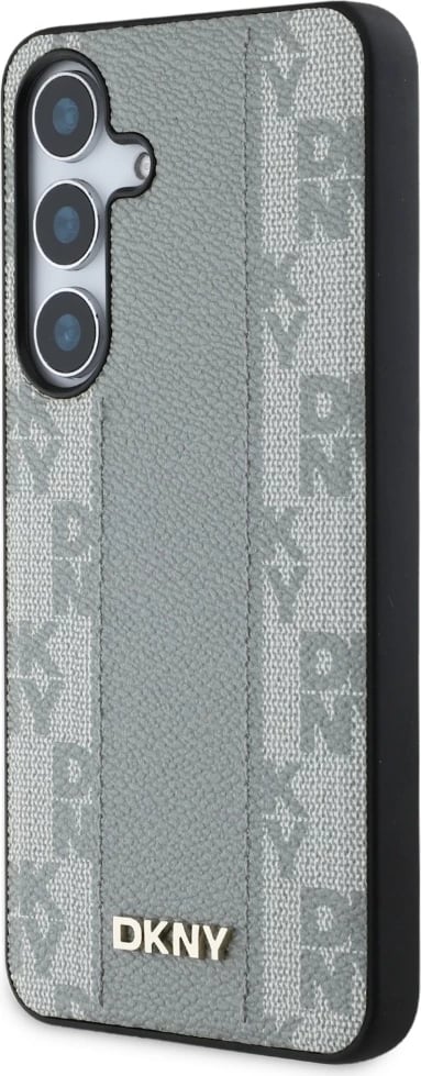 Mbështjellës DKNY për Samsung Galaxy S25, lëkurë, MagSafe, taupe