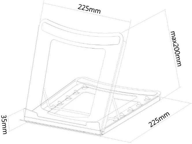 Mbajtëse laptopi Neomounts NSLS075BLACK, 15", e zezë
