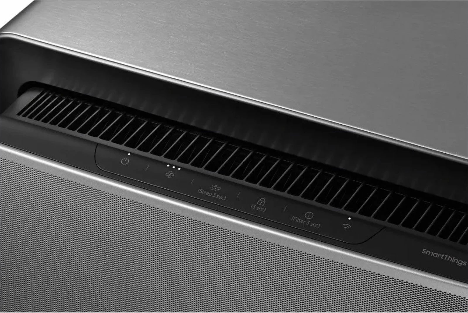 Purifikues ajri, Samsung, AX47R9080SS/EU, 47 m2, HEPA me karbon aktiv, Bluetooth/Wi‑Fi, sensor PM lazer, gri