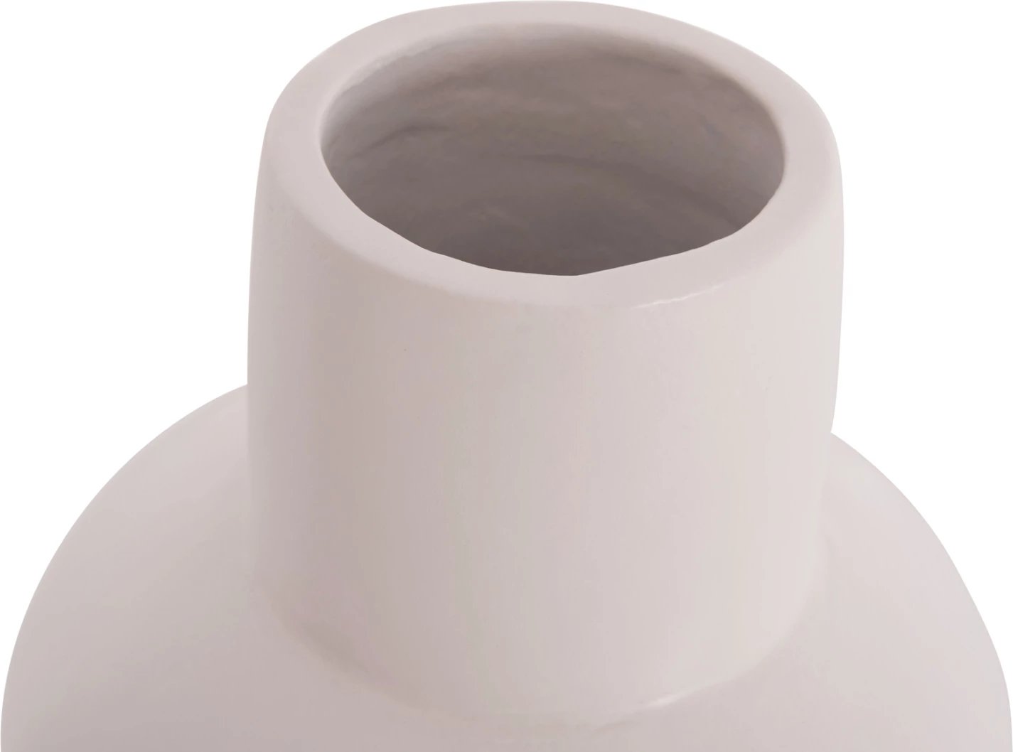 Vazo dekorative për tavolinë LEMA, terrakotë e bardhë, FH4664.02S, 22x22cm