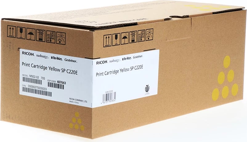Toner Ricoh SP C220E 407643 rendiment 2000 faqe verdhë