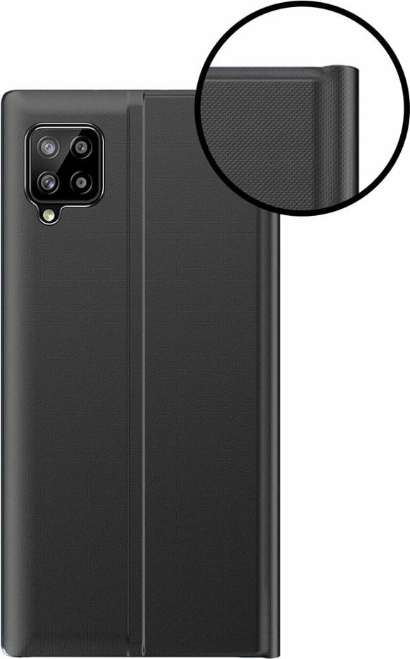 Mbështjellës Hurtel Sleep Case Bookcase me smart window për Samsung Galaxy A22 4G, Kaltër