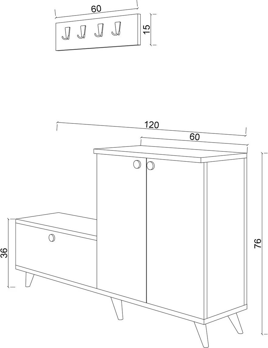 Stendë korridori, ngjyrë mermeri Ephesus, Skye Decor
