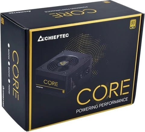 Njësia e furnizimit me energji Chieftec Core BBS-600S, 600 W, PS/2, e zezë