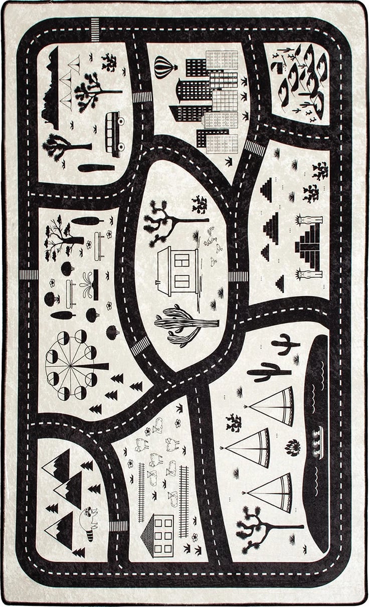 Qilim (140 x 190) Conceptum Hypnose, Black City