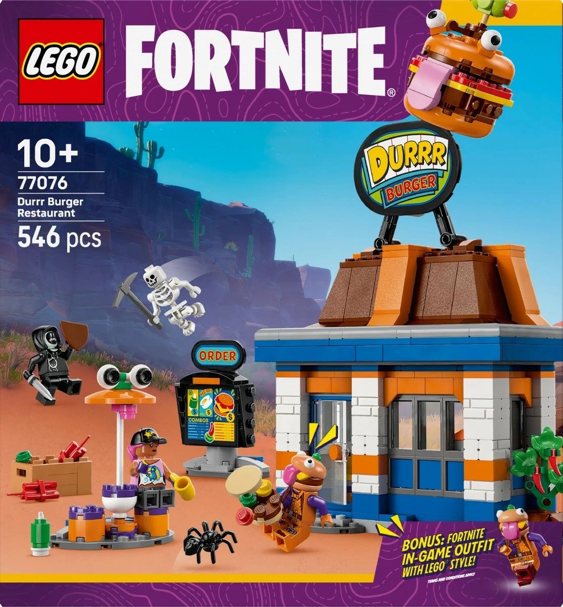Set LEGO Fortnite Durrr Burger Restaurant 77076, 546 pjesë