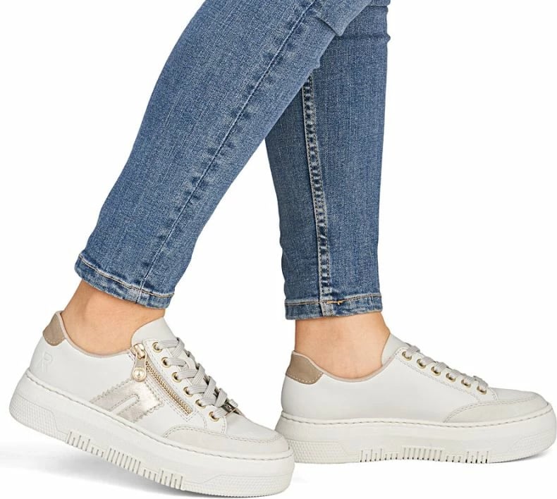 Atlete platforme për femra Rieker, bezhë