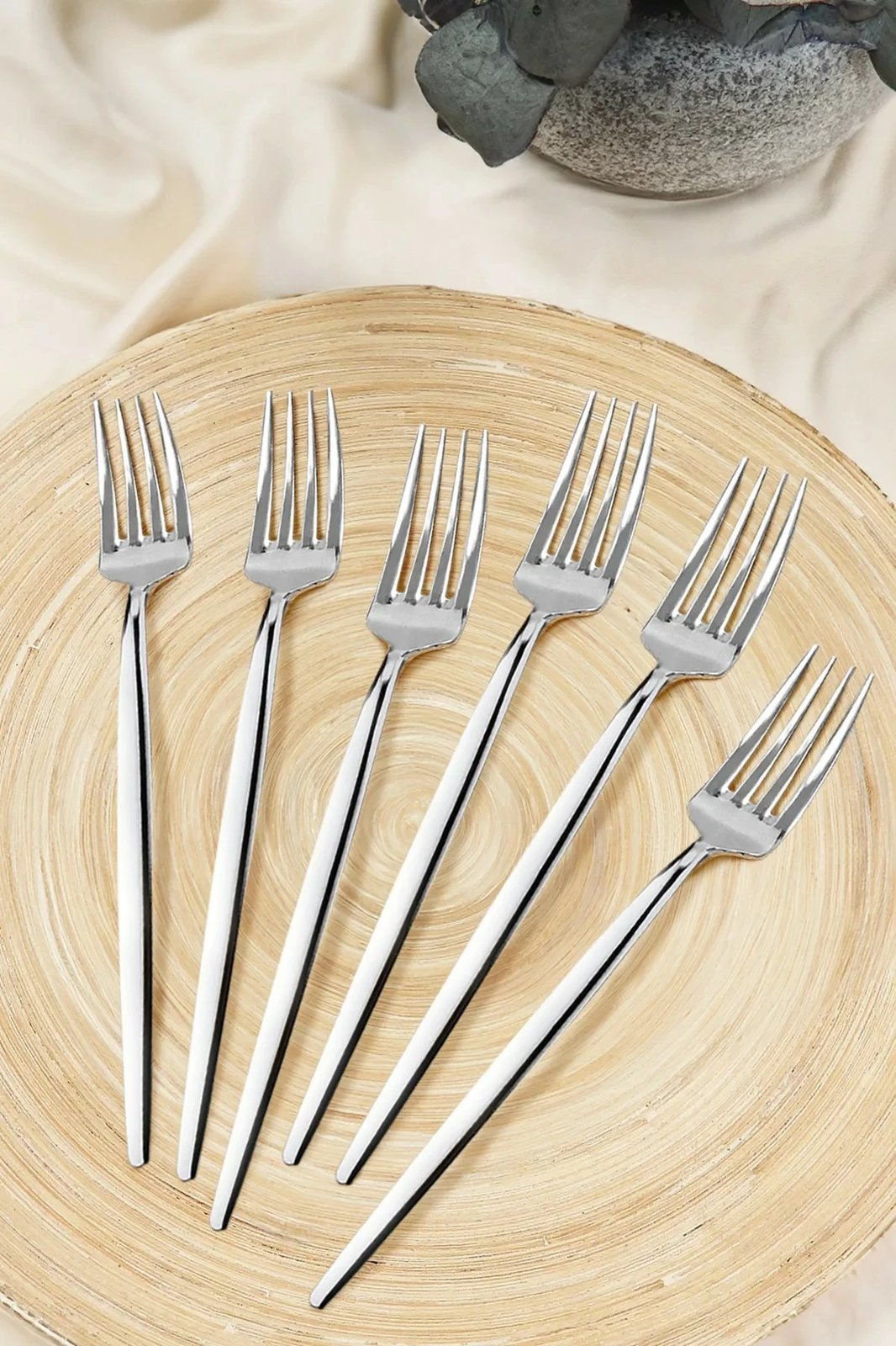 Set pirunash (6 copë), Hermia Concept, ngjyrë argjendi, MCH10627