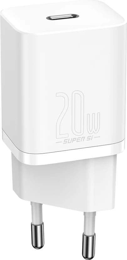 Karikues muri Baseus Super Si 1C, 20W, USB-C, i bardhë