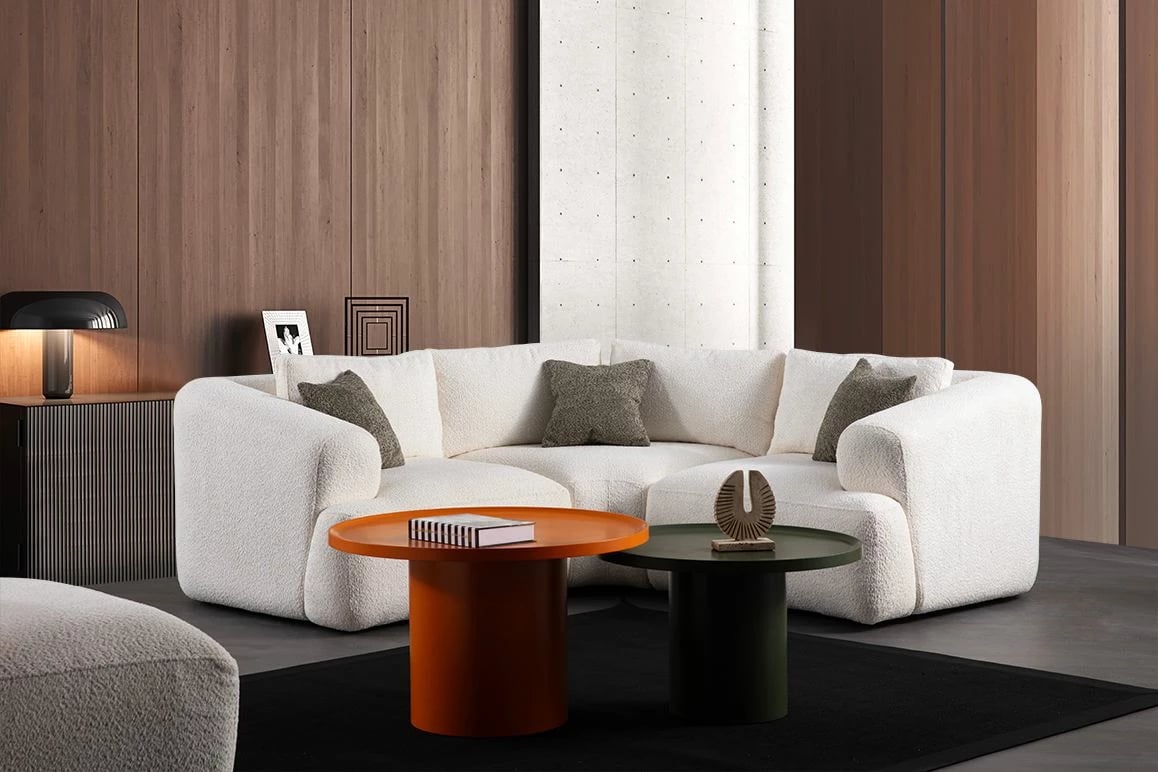 Këndare Sofia, Atelier del Sofa, e bardhë (L1 + C + 1R)