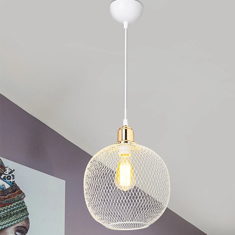 Dritë tavani PWL-0977 E27 bardhë-ari D26x33cm