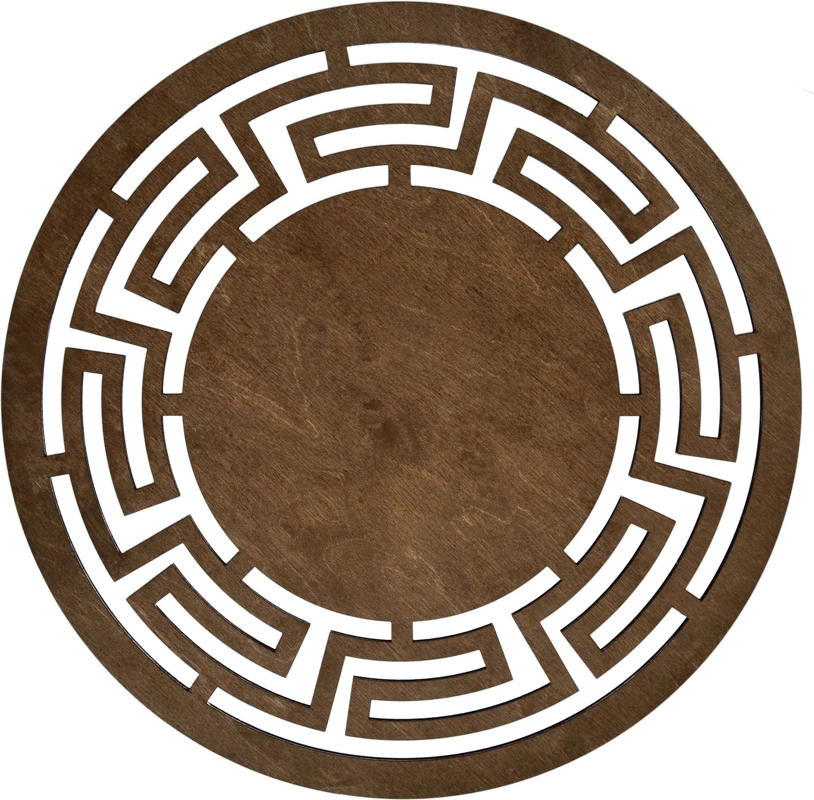 Set nënshimesh tavoline prej druri, Hermia, Labirint, 4 copë, ngjyrë arre