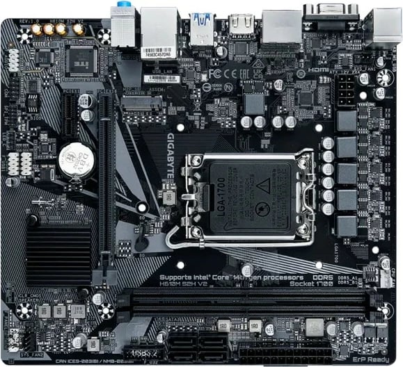 Pllakë amë Gigabyte H610M S2H V2, LGA1700, 2x DDR5, PCIe 4.0 x16, M.2, DP/HDMI/D-Sub, micro ATX