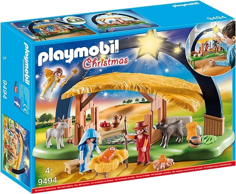 Set lodrash Playmobil Christmas 9494 me ndriçim