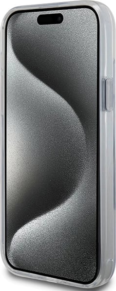 Mbështjellës Karl Lagerfeld KLHMP15MHMRSKCH për iPhone 15 Plus / 14 Plus 6.7", me unazë Ring Stand, MagSafe, Bardhë