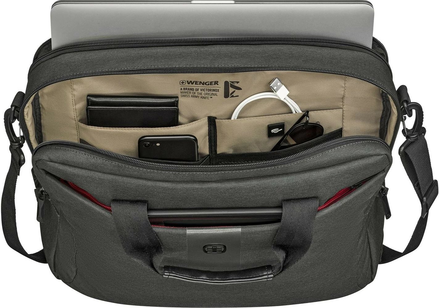 Çantë laptopi Wenger MX ECO Brief 16 inç charcoal