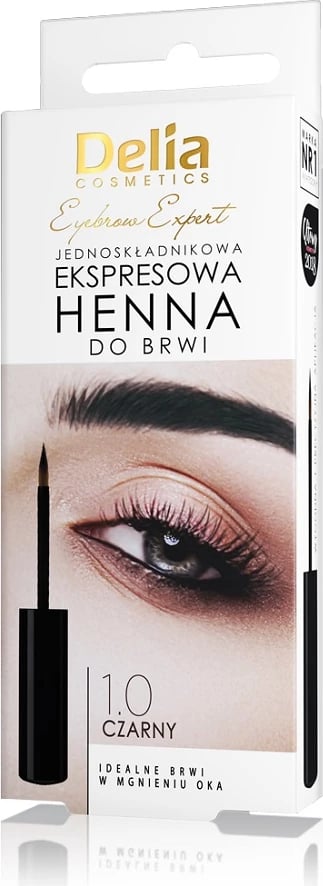 Henna për vetulla Delia Eyebrow Expert Express 1.0 Black 6ml