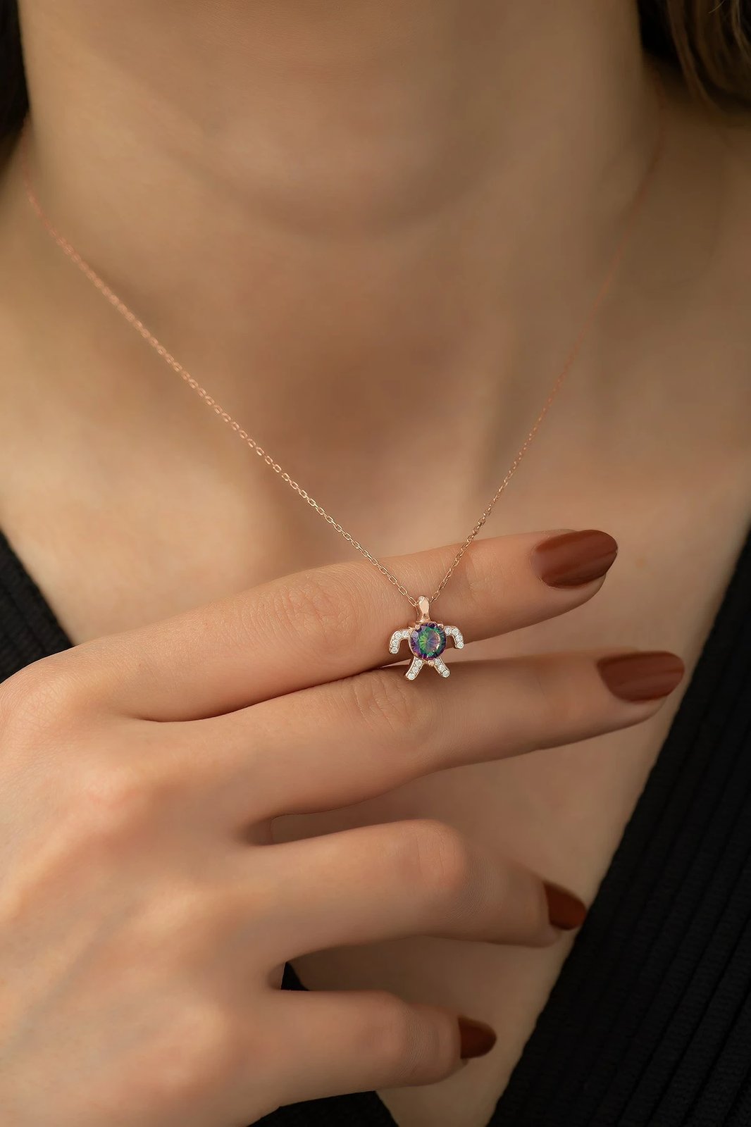 Vathë argjendi Jumeon, ngjyrë rozë ari, TRDYL650