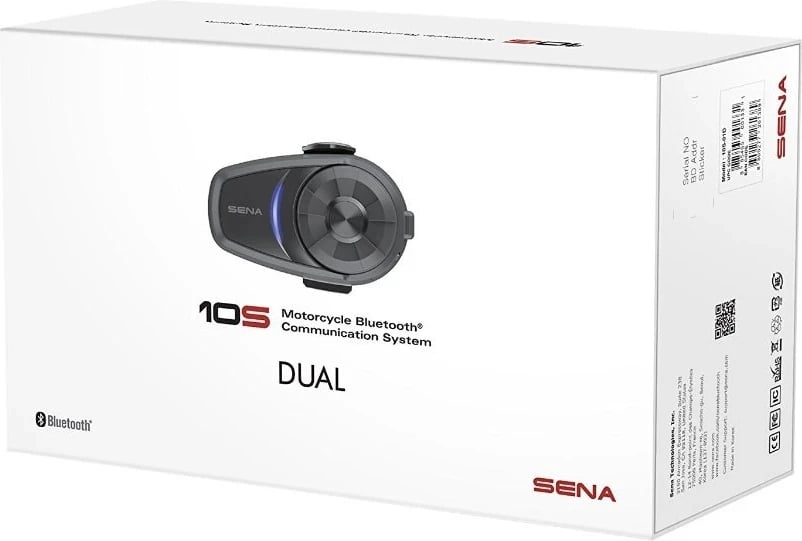 Sena 10S-01D motorcycle intercom 4 channels 1600 m Black