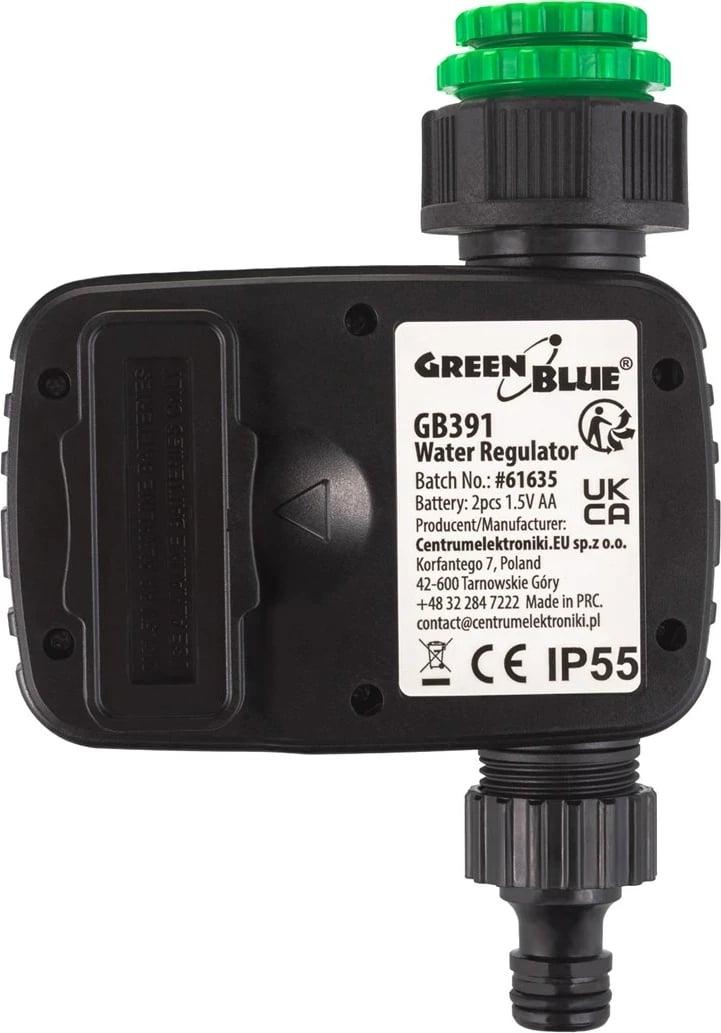 Kontrollues elektronik ujitje GreenBlue GB391, IP55, i zi