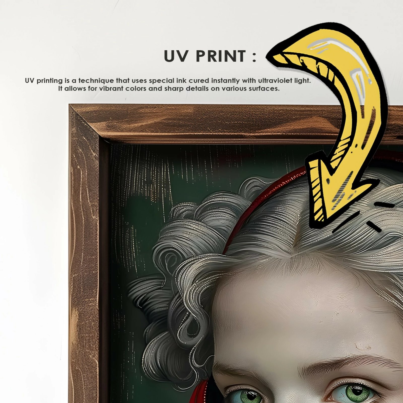 Pikturë dekorative me kornizë MDF, Wallity, GE047-L