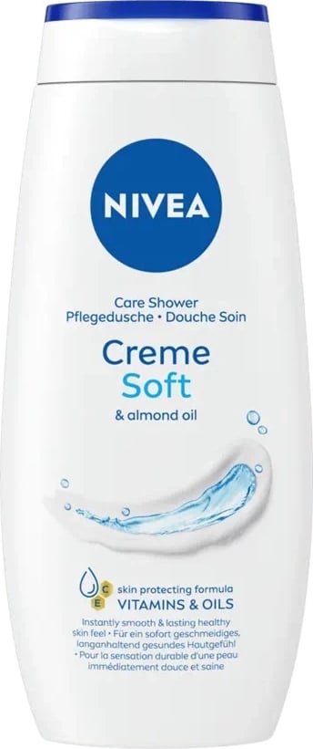 Xhel dushi Nivea Creme Soft për femra 250ml