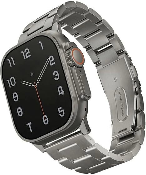 Rrip çeliku inox për Apple Watch UNIQ Osta, 42/44/45/49mm, Argjend