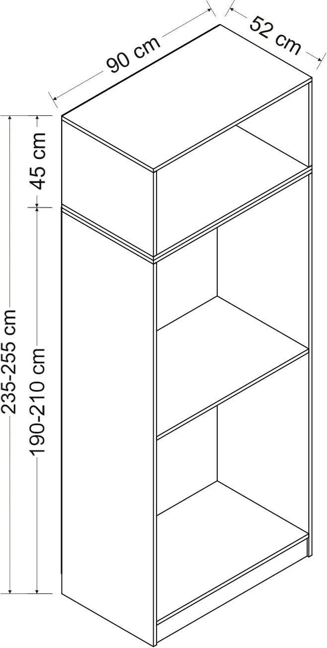 Dollap Skye Decor, ngjyrë e bardhë, 2241