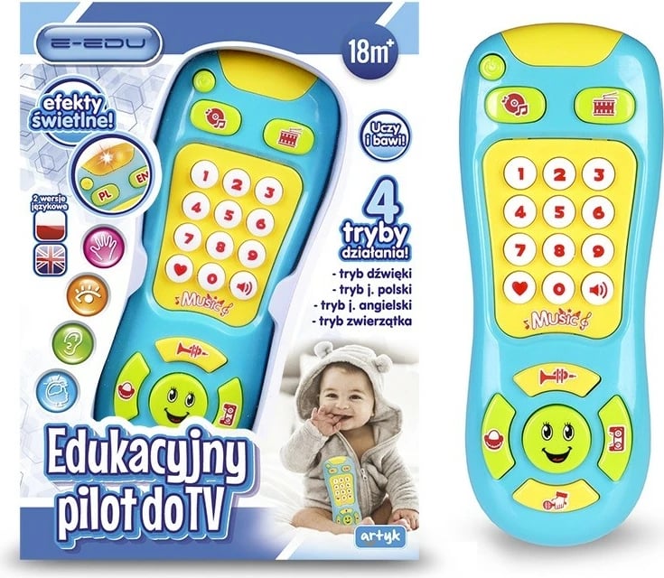 Telekomandë edukative për fëmijë Artyk E-Edu, 129438, azure/verdhe