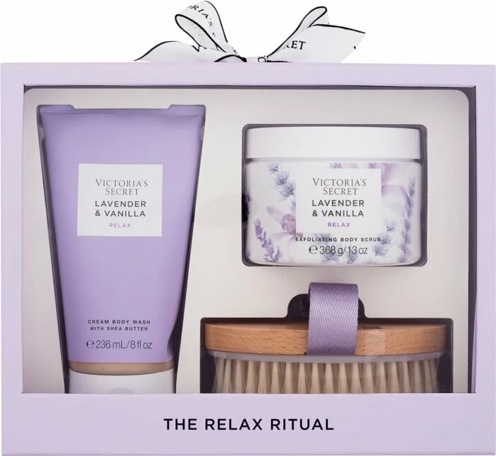 Set për kujdesin e trupit Victoria's Secret për femra Shower Cream 236ml Body Peeling 368g Body Brush