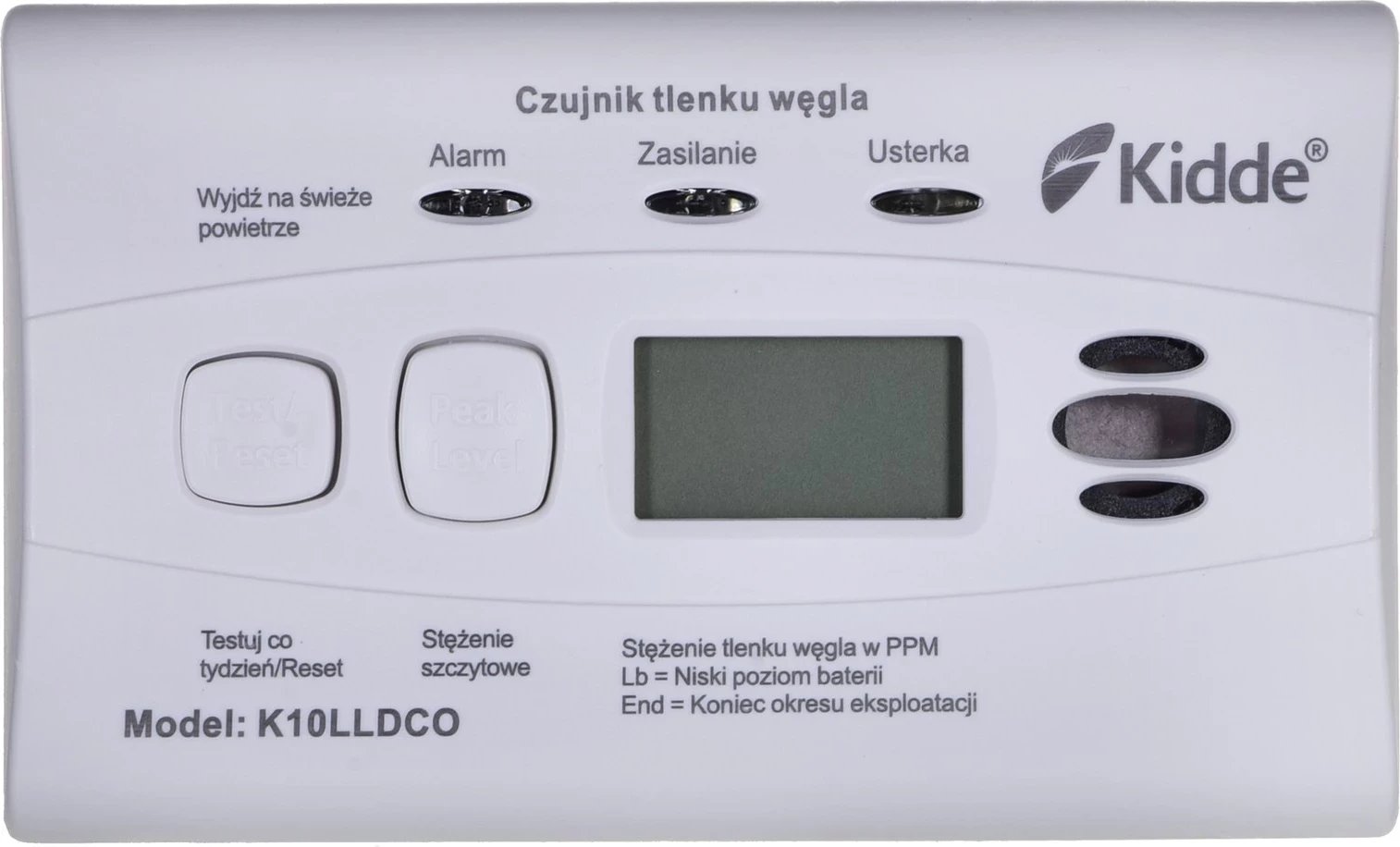Detektor monoksidi Kidde K10LLDCO, i bardhë