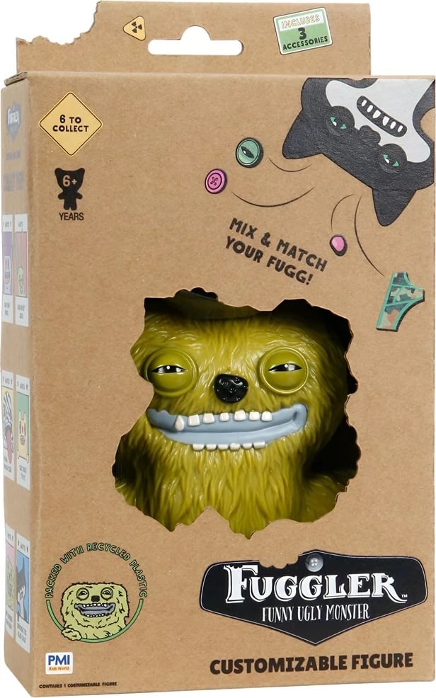 Figurë koleksionuese Fuggler P.M.I. Kids World Count Underoo McGoo 11.5 cm, e gjelbër