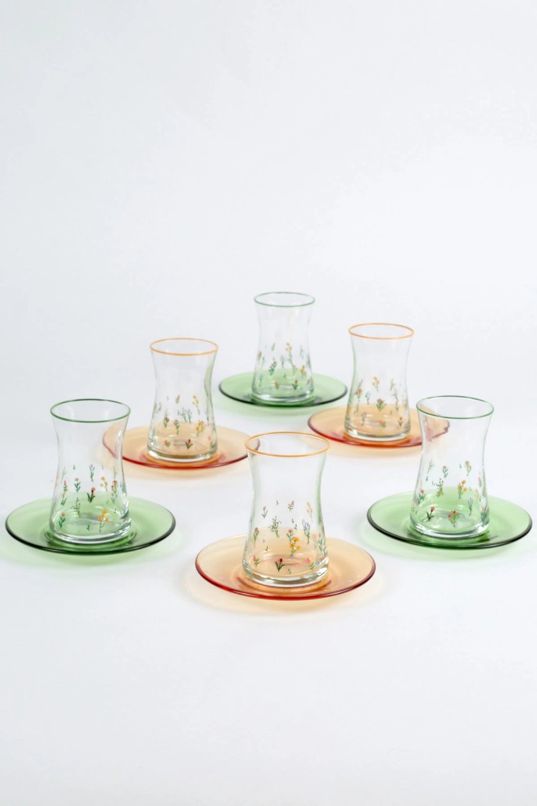 Set gotash çaji (12 copë), Hermia Concept, dizajn botanik