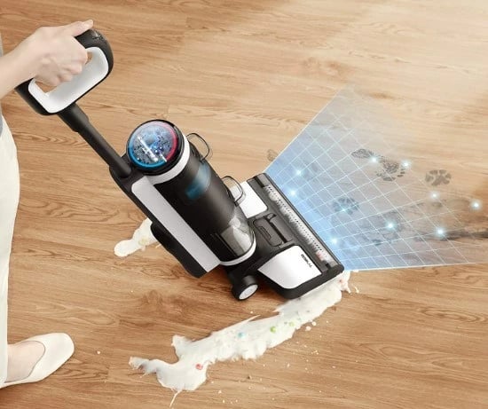 Fshesë elektrike Tineco FLOOR ONE S3, pa qese, Bardhë