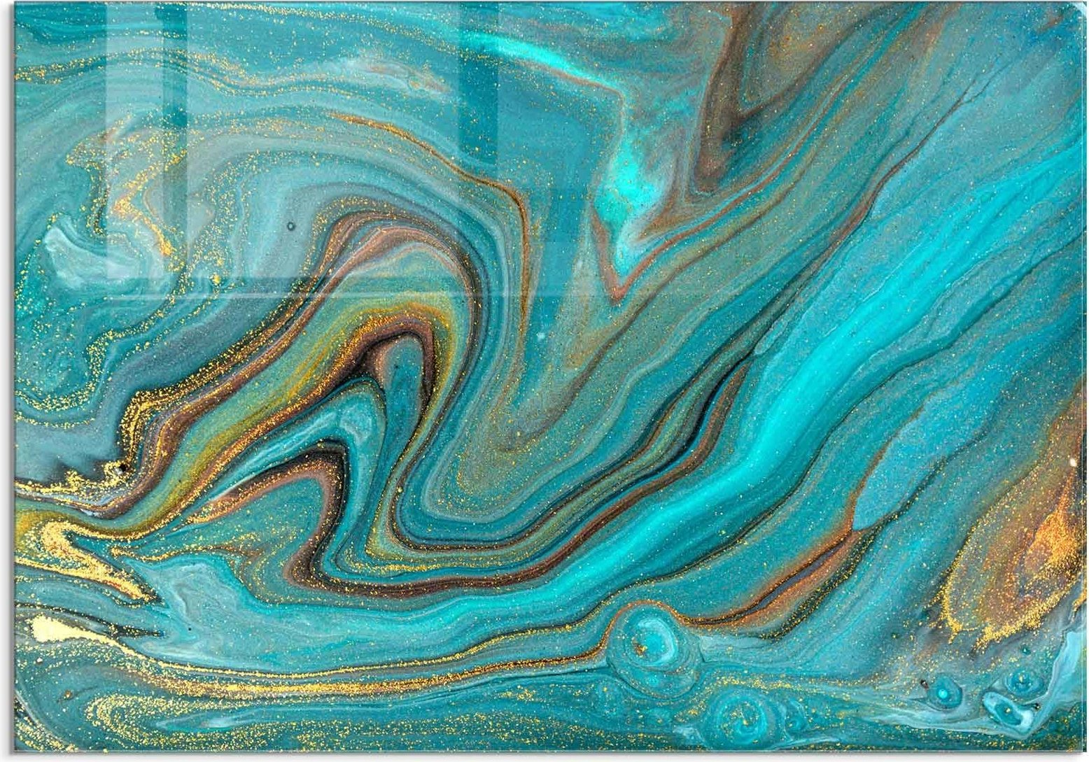 Pikturë dekorative prej xhami të temperuar, shumëngjyrëshe, 50x70cm