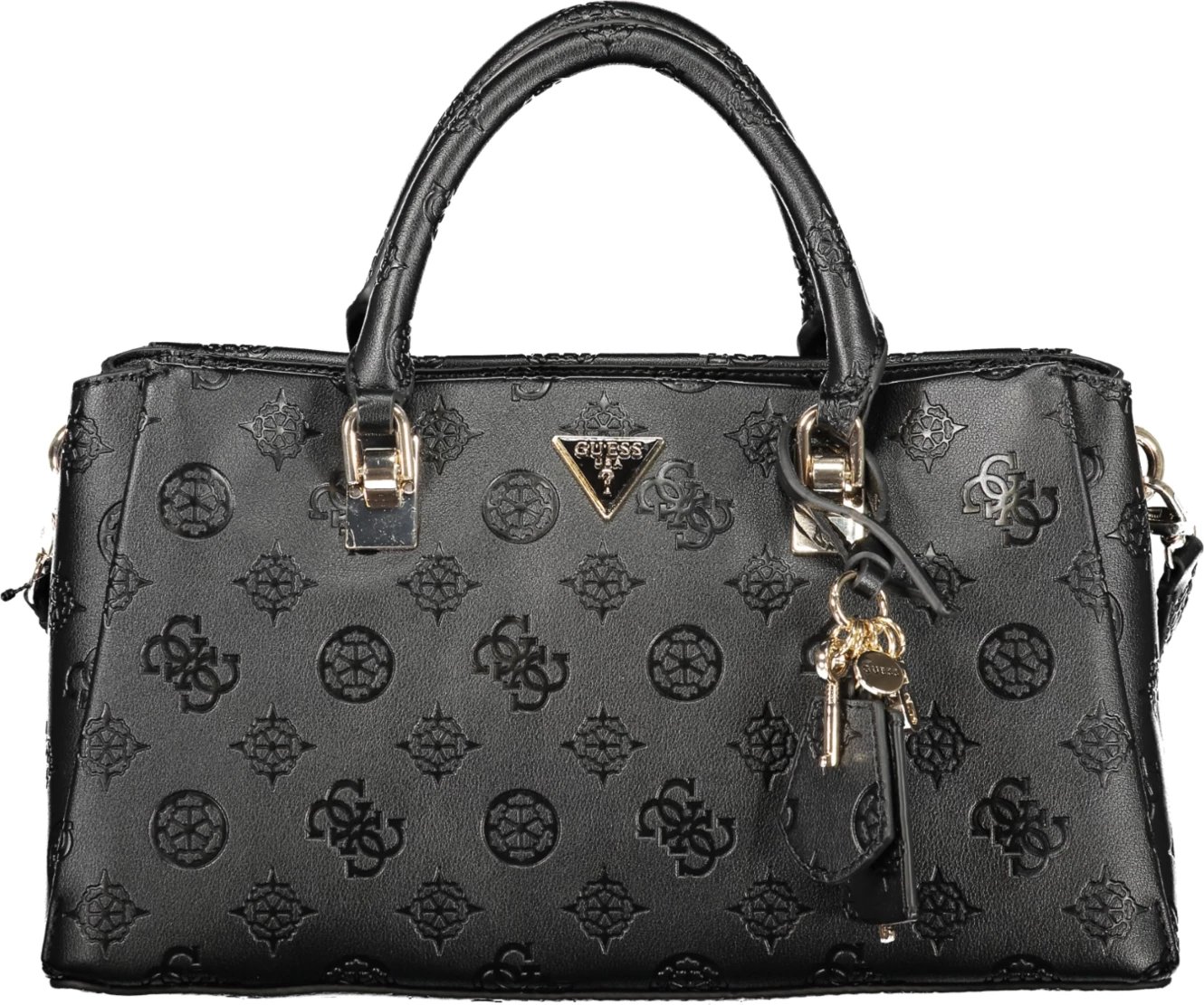 Çantë GUESS JEANS TISHA BAG femra, e zezë