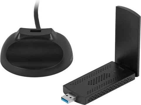 Kartë rrjeti wireless USB Lanberg NC-3000-WI, Wi-Fi 6E, 3000 Mbit/s, e zezë