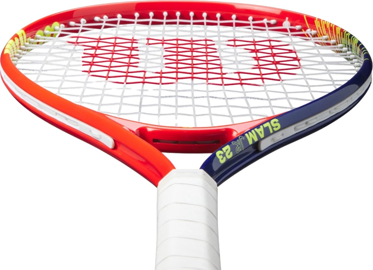 Reket tenisi për djem Wilson, fëmijë, kuq e kaltër